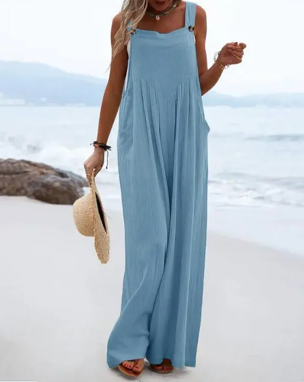 Wide Leg Suspender Jumpsuit women summer 2022 new fashion
