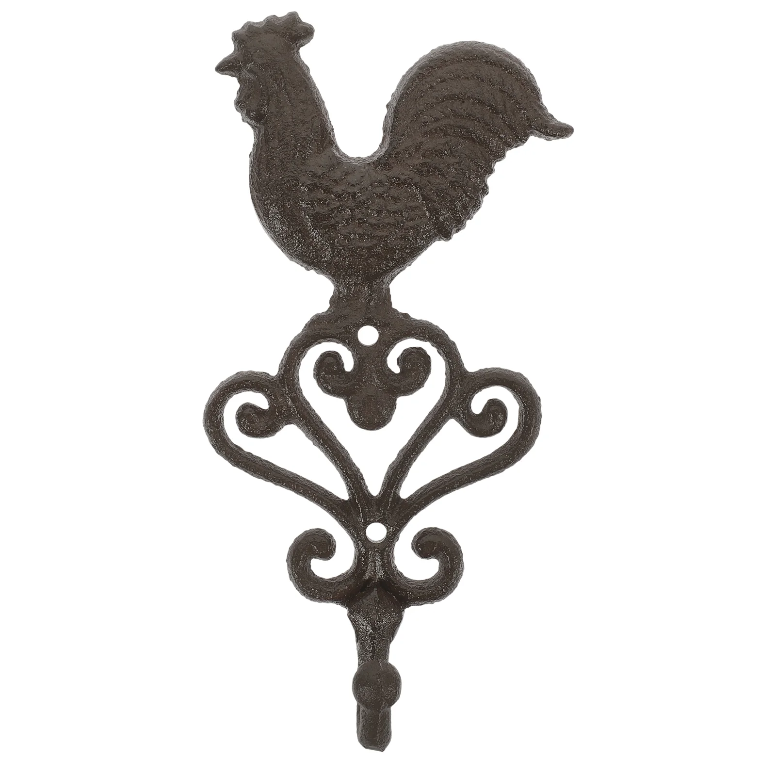 

Metal Clothing Rack Heavy Duty Hook Towel Storage Cast Iron Wall Hanger Rooster Shape Coat Clothes Hooks Office