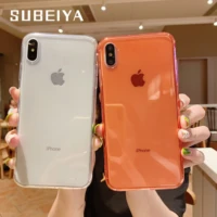 luxury transparent silicone phone case for iphone 13 12 11 pro max mini xs x xr 7 8 6s plus se 2020 clear anti knock soft cover