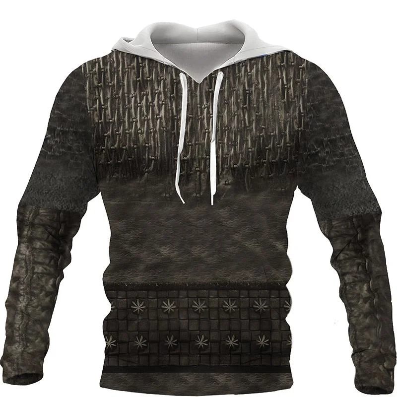 Толстовка мужская с длинным рукавом винтажный рыцарь темплар 3D принт классная