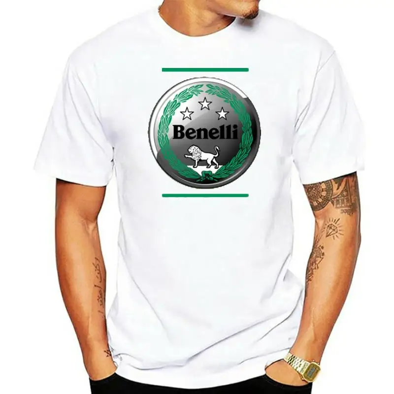 

Модная новинка, футболка с логотипом Benelli, мотоциклы Benelli, Италия, Винтажная футболка, Мужская черная _ смешная футболка