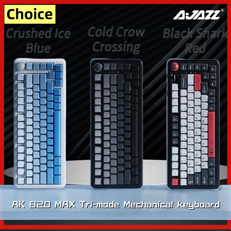 Клавиатура AJAZZ AK820 MAX Механическая игровая 2 4 ГГц Type C 82 клавиши