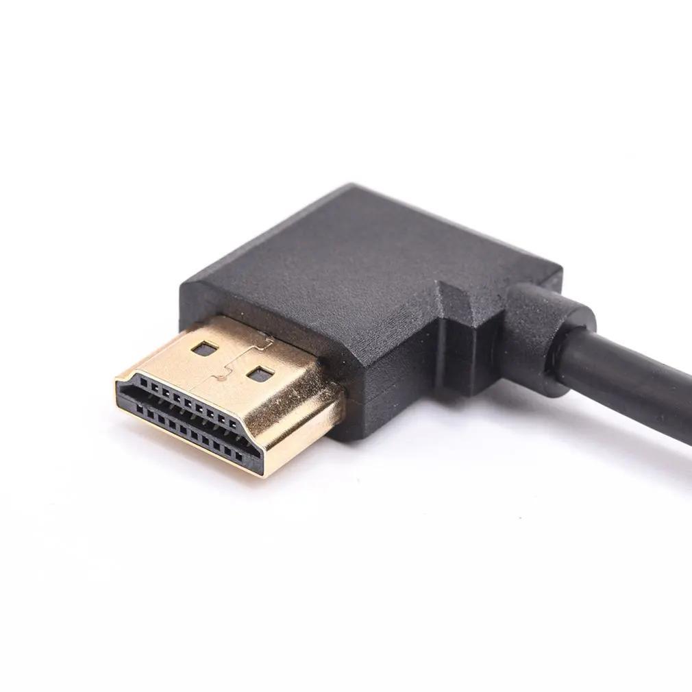 Кабель HDMI совместимый с левым углом 1 фут штекер-штекер с прямой ...