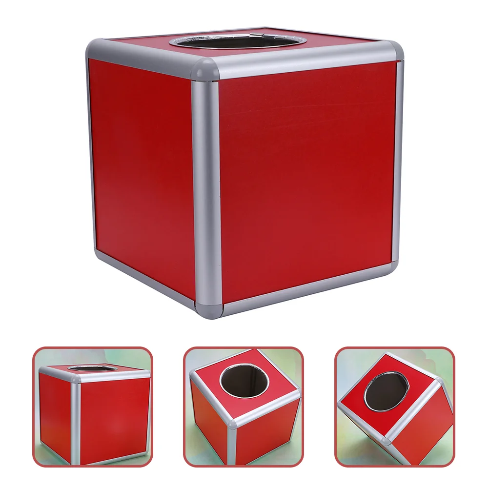 

Lottery Box Containers Organizing Raffle Supply Tickets Aluminum Alloy Birthday Party Supplies Office Mailbox