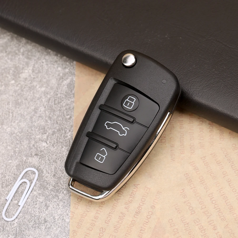 DAhai Audi 3-кнопочный сменный пульт дистанционного управления для A3 A4 A6 Q7 TT HU66 Uncut Blade