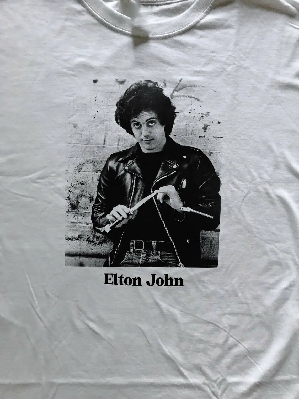 

Elton John Singer B&W Retro Vintage Cotton T-Shirt Tee Shirts