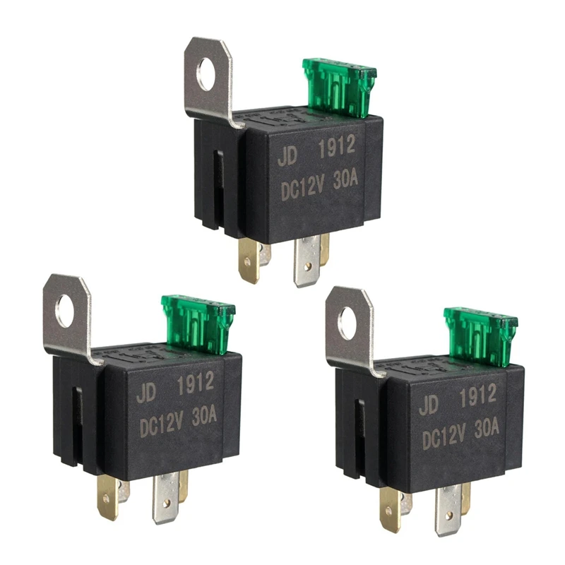 

3X 12V 30A 4 Pin SPST Auto Vehicle Relay Normally Opener Changeover Switch Switch