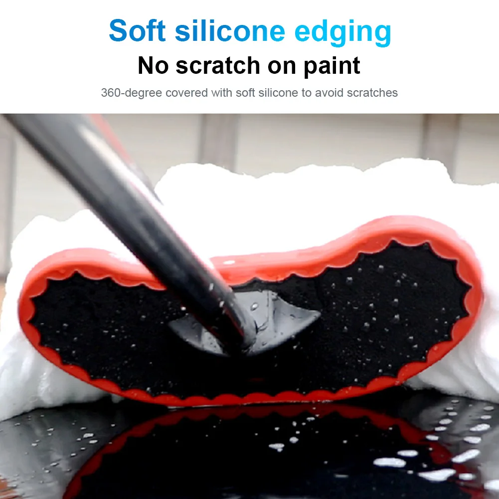 Щетка для мытья автомобиля с длинной ручкой 95 см телескопическая ручка из