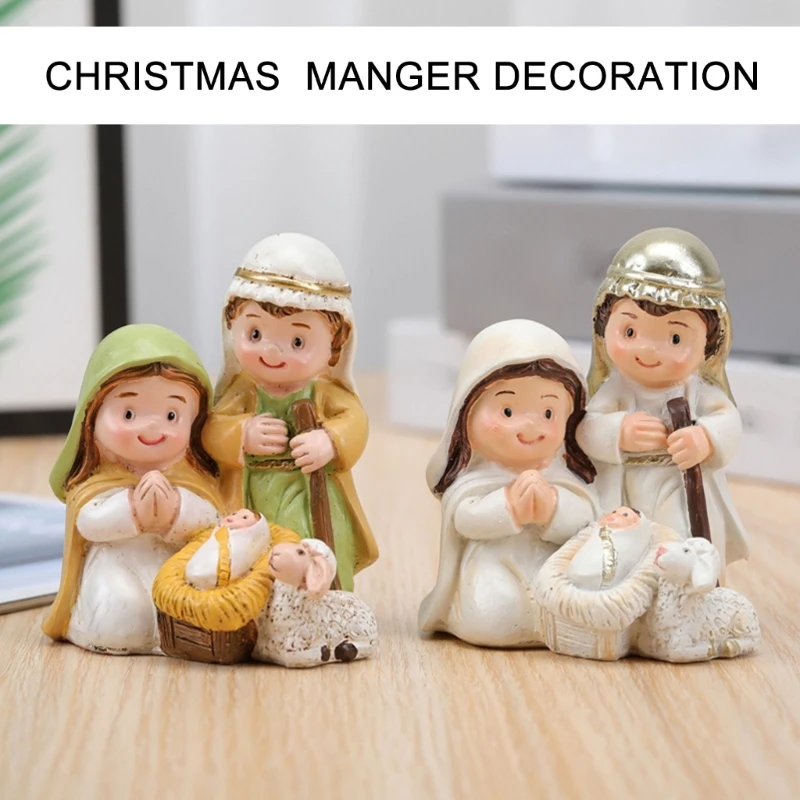 Художественная рождественская фигурка католические фигурки из смолы улучшающие