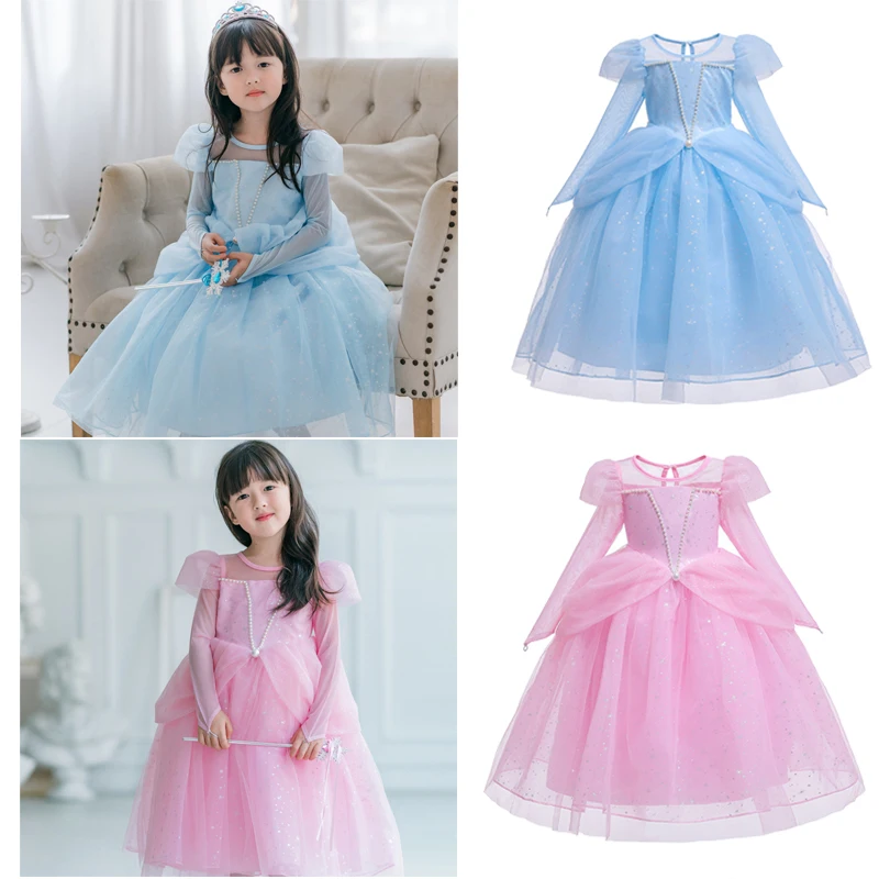 Новинка 2022 платье Эльзы для девочек в реальности необычный костюм принцессы с