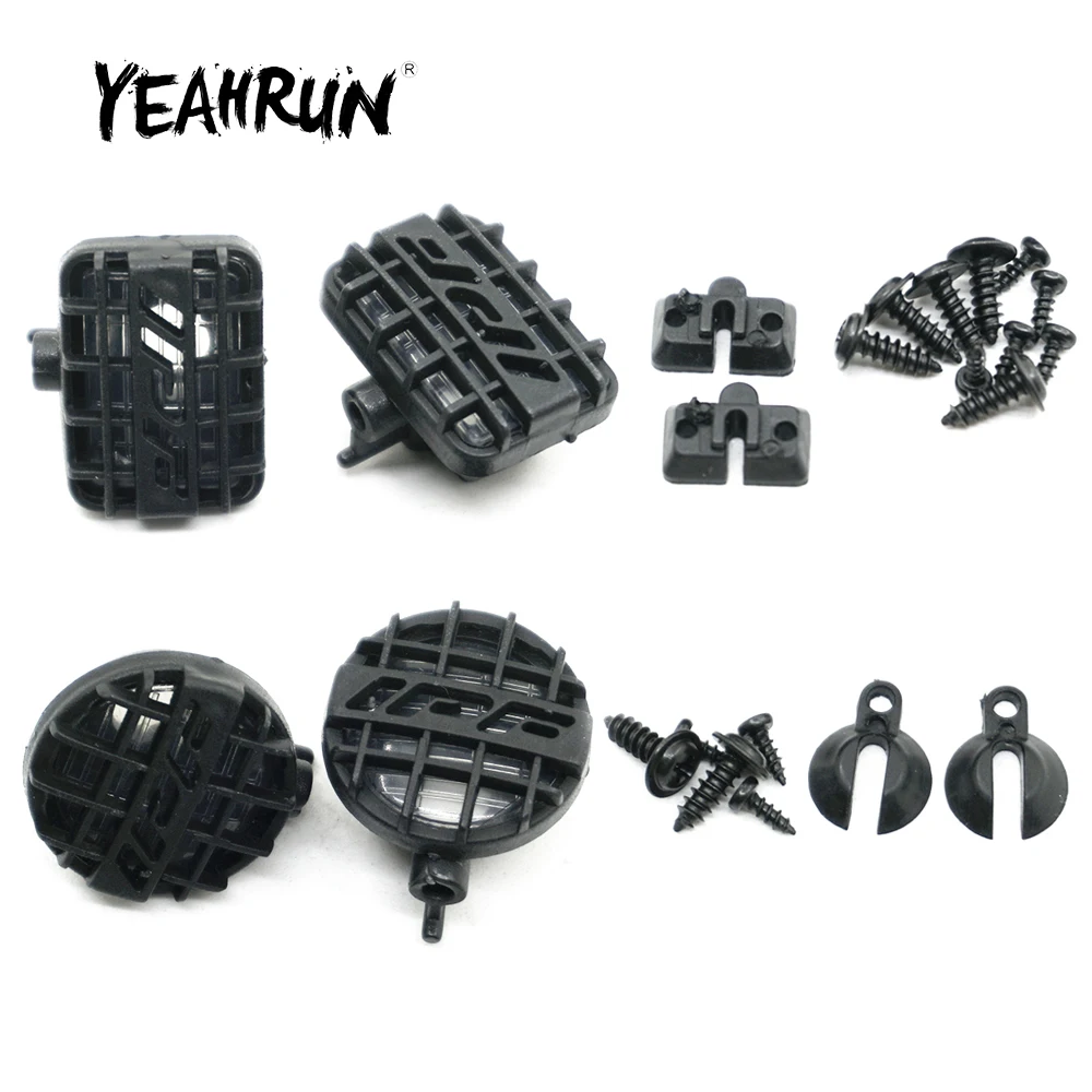 Пластиковый светодиодный светильник YEAHRUN крышка абажура для Axial SCX10 D90 Traxxas TRX-4 Redcat