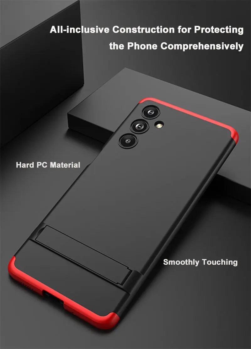 Чехол для Samsung Galaxy F54 5G E546B 3 в 1 качественный ударопрочный Матовый Жесткий чехол из