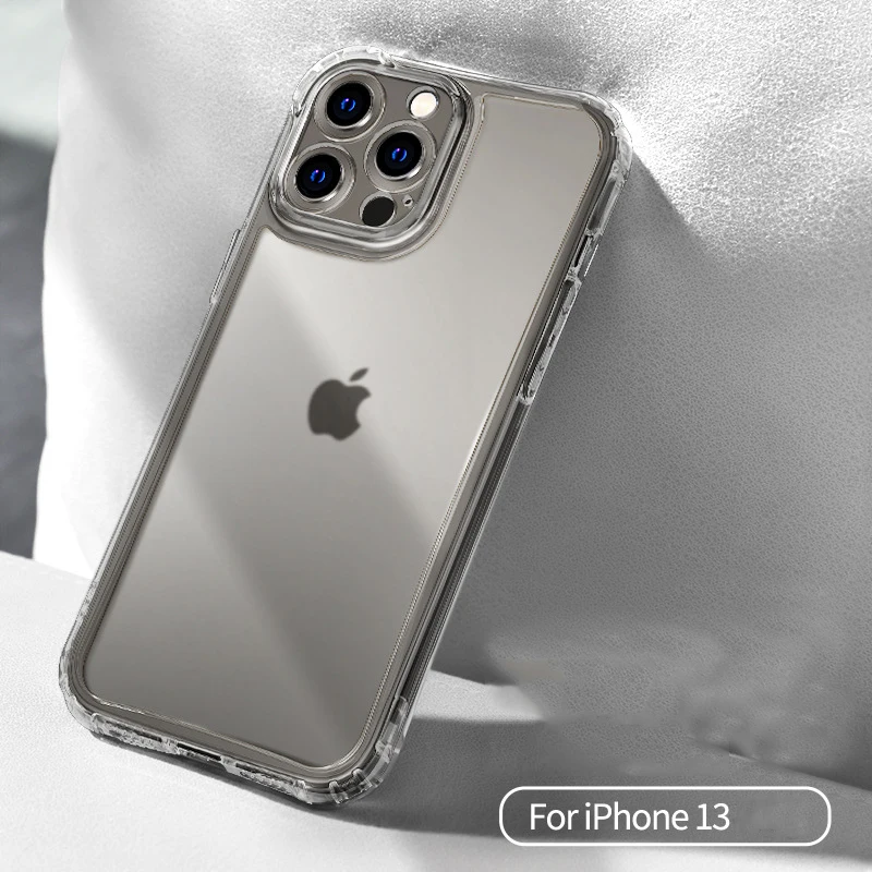 

Phone Case For iPhone 13 12 11 PRO XS MAX X XR MINI 7 8 PLUS Frosted Air Bag Anti Falling TPU Transparent Soft Shell Back Cover