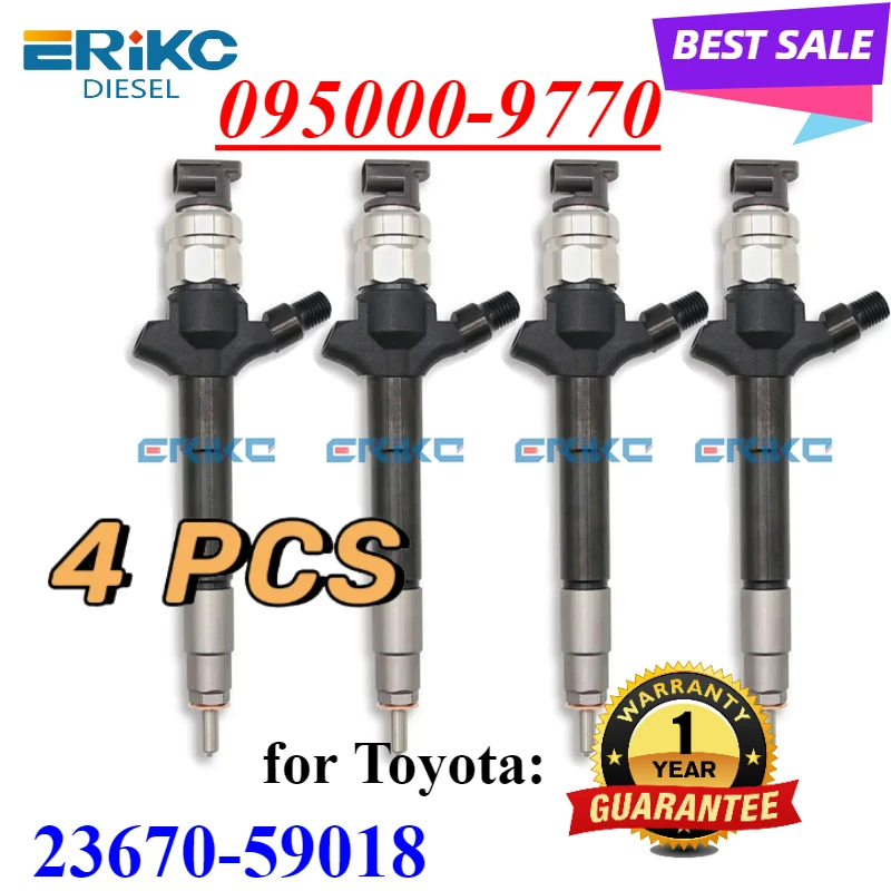 4ПК 095000 -9770 Топливная форсунка Common Rail 23670-59018 Автомобильная часть двигателя