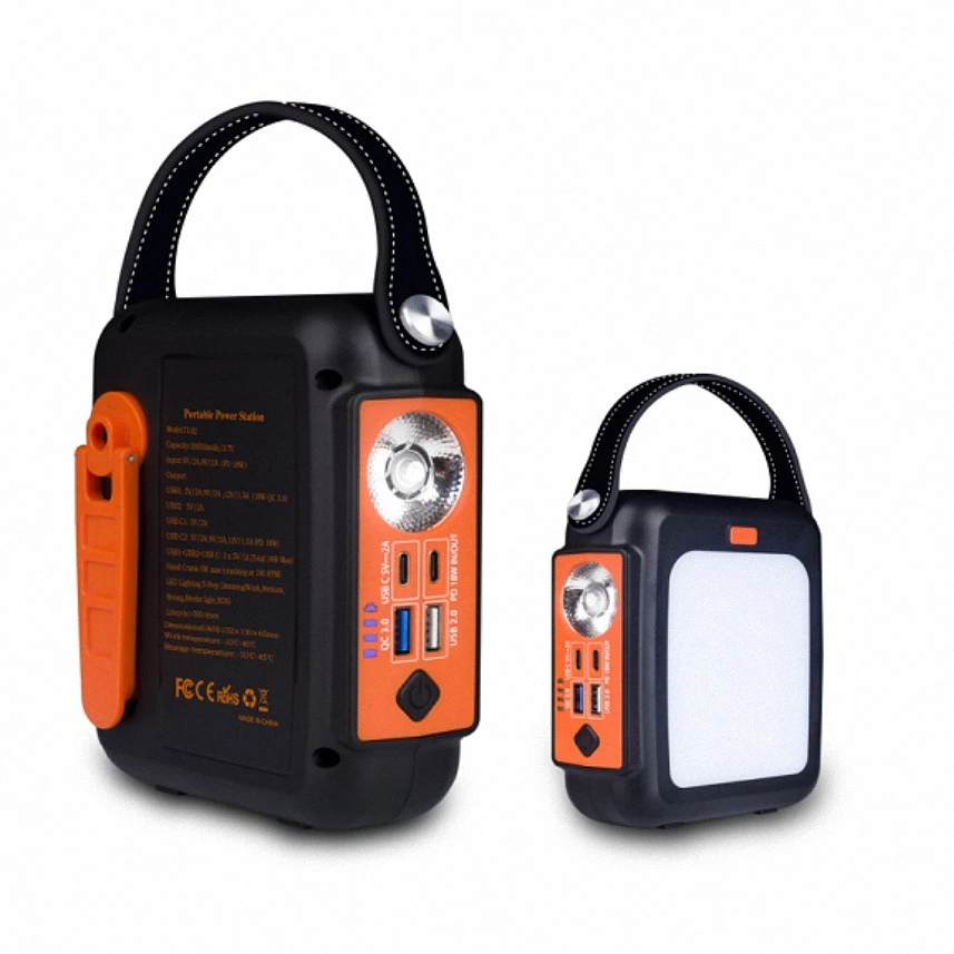 

Camping power bank 20000mAh outdoors charging station with LED lights