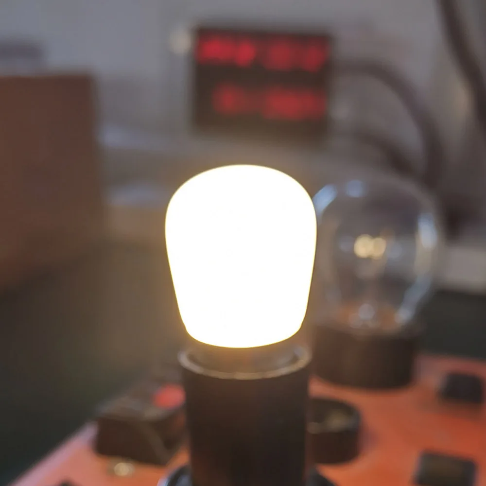 

M​ini E14 E12 LED Light Bulbs 12V 24V 110V-260V LED Fridge Light 2W Glass Shell Refrigerator Night Lights Cool/Warm White Lamp