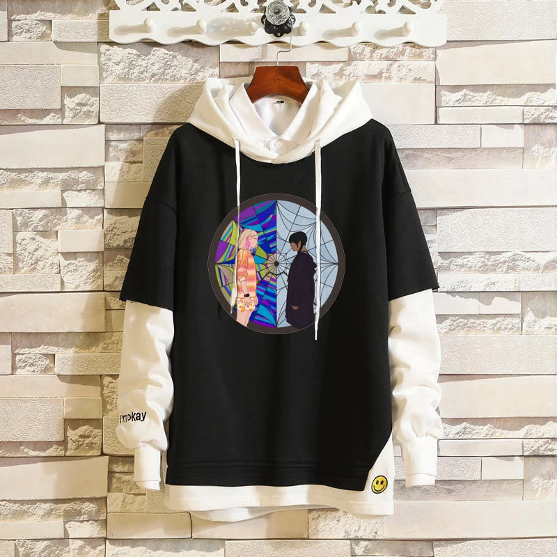 Толстовка мужская в стиле Харадзюку с капюшоном