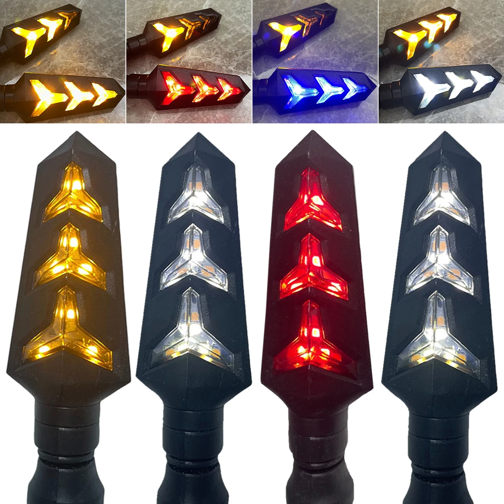 

Universal Motorcycle LED Turn Signal DRL Universal 12V Amber Flowing Water Turn Signal Indicator For Motorcycle Electric Scooter