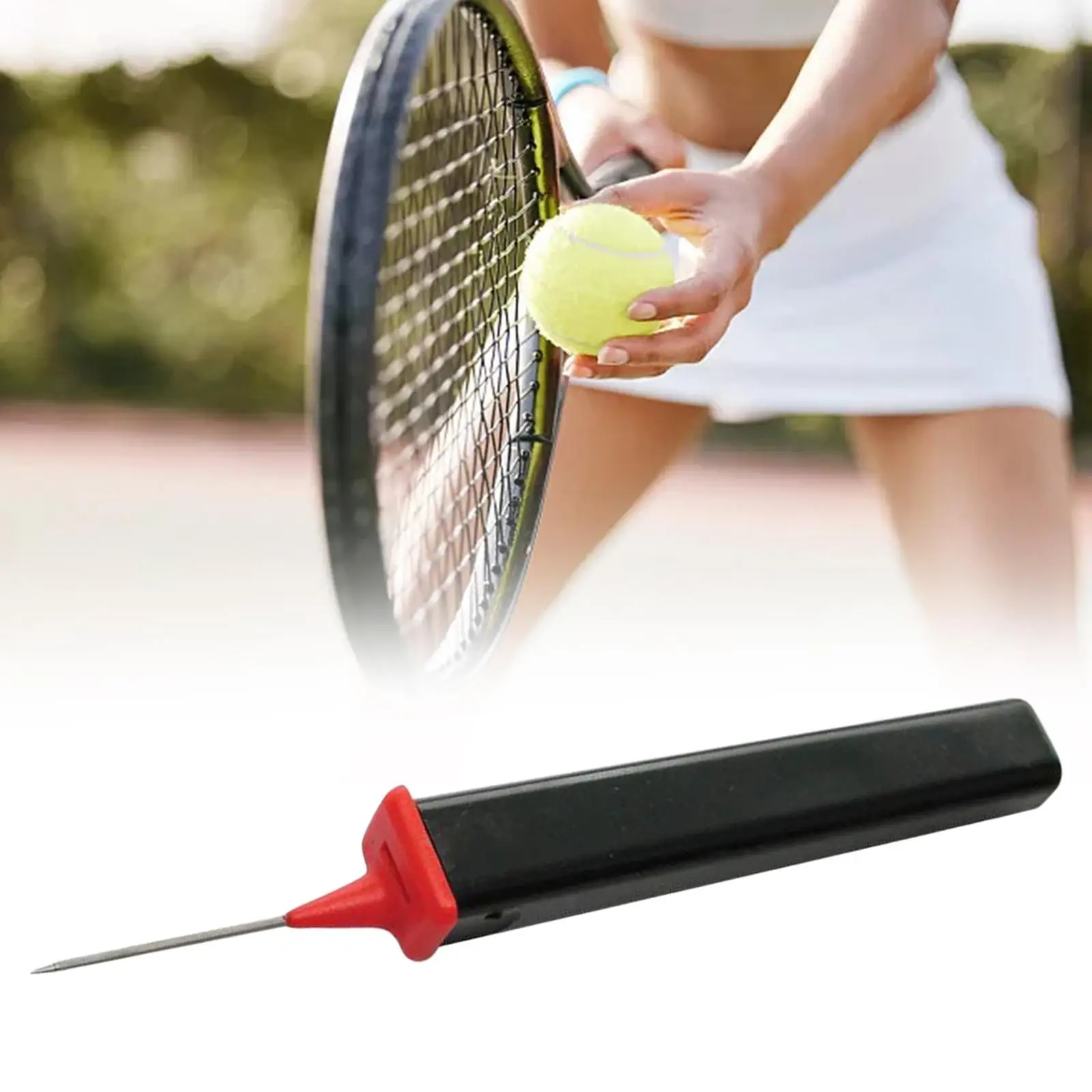

Tennis Racket Stringing Awl Stainless Steel Pull Tool Threading Machine for