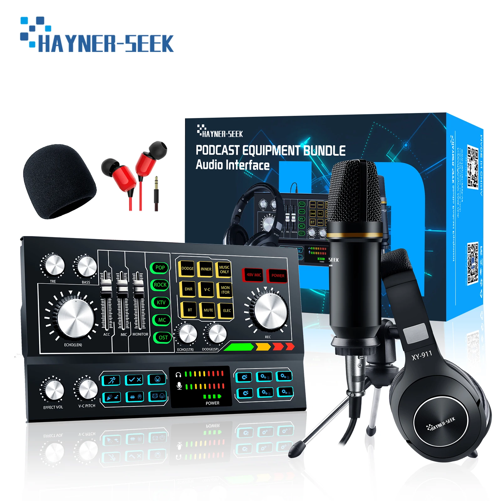 

China Wholesale Professional Recording Studio Live Broadcasting Equipment With Condenser Microphone