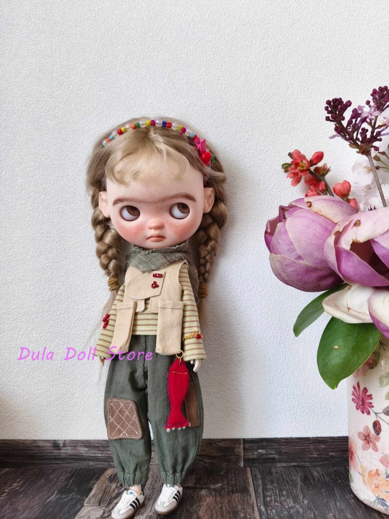 (Уникальная серия) Одежда для кукол Dula комплект жилета и брюк Blythe Landoudou Landazz ob24 ob22