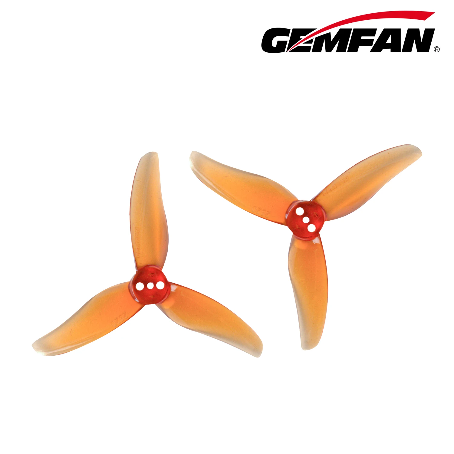 Gemfan Hurricane 2520 2.5x2 3-blade PC 1.5mm Orange propeller