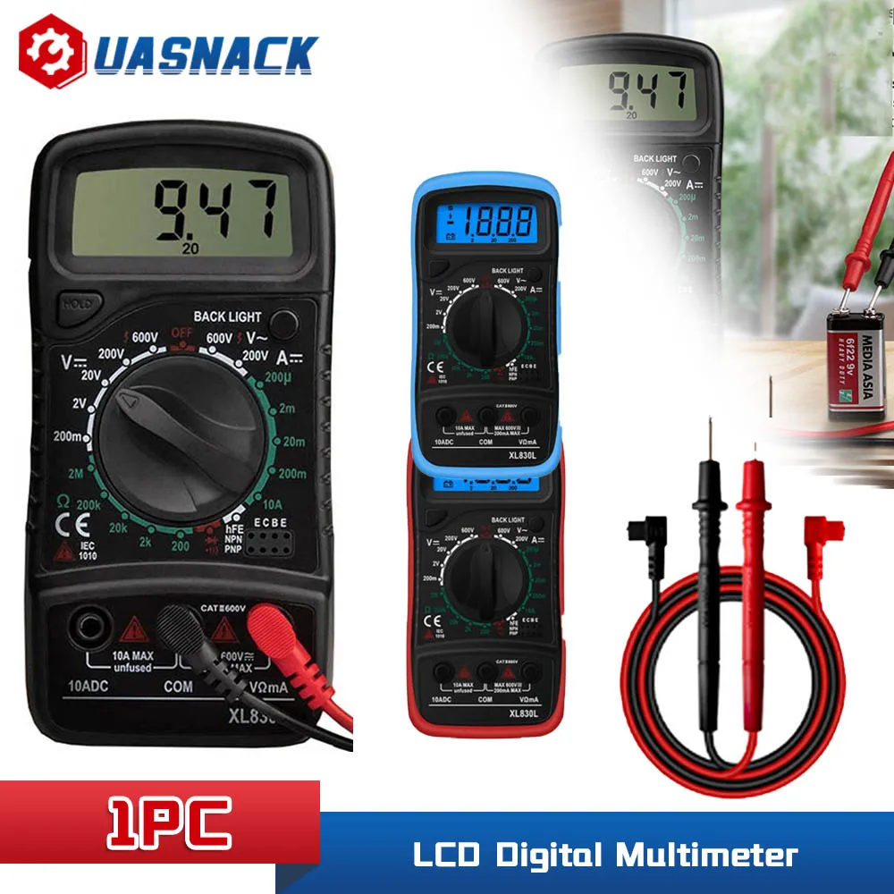

Цифровой мультиметр XL830L, ручной Электрический измеритель емкости и емкости с ЖК дисплеем