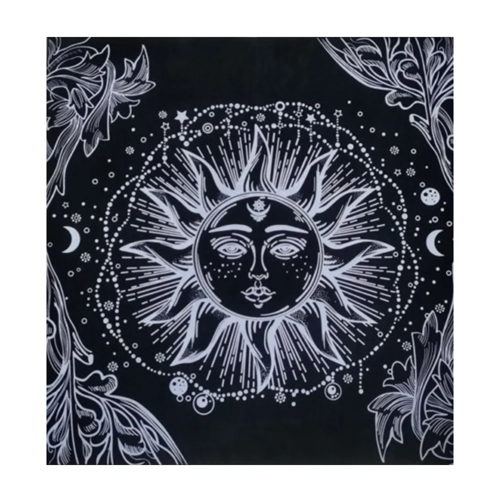 

Tarot Tablecloth Constellations Mysterious Astrology Accessory 49x49cm Folding Textiles Washable Board Game Divination Altar