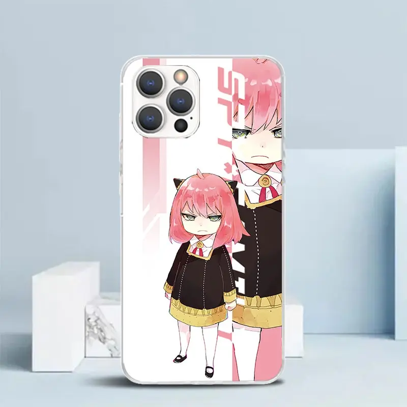 Шпионская семья милый телефонный чехол для IPhone 16 15 14 13 12 11 Pro Max Mini XR XS X 7 Plus 8 + SE 2020