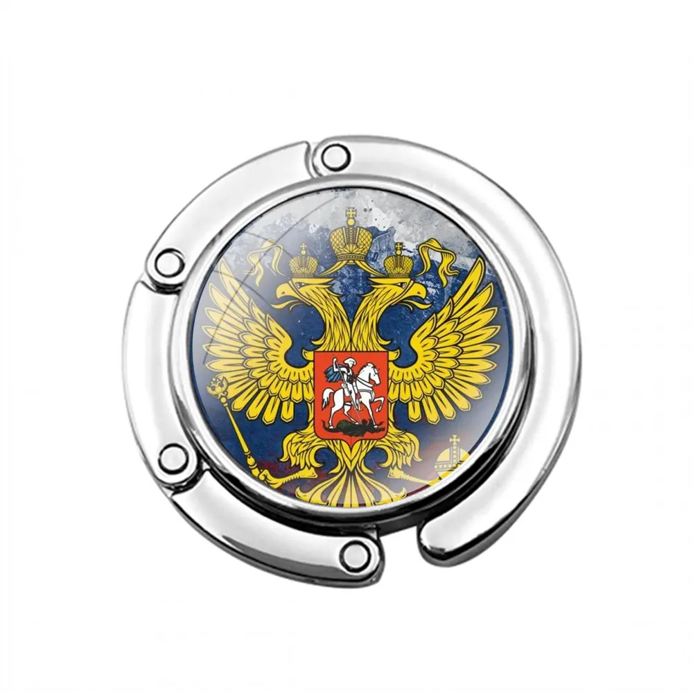 Складной крючок для кошелька с российским флагом Женская настольная сумка