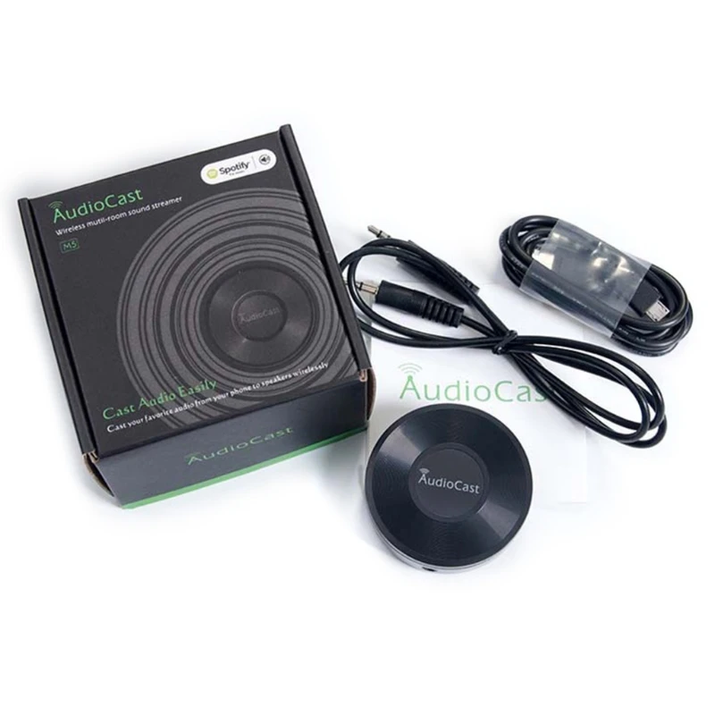 

Wi-Fi Network M5 Wireless Music Adapter Supporting Mobile Device Stream Audio to Speaker Systems