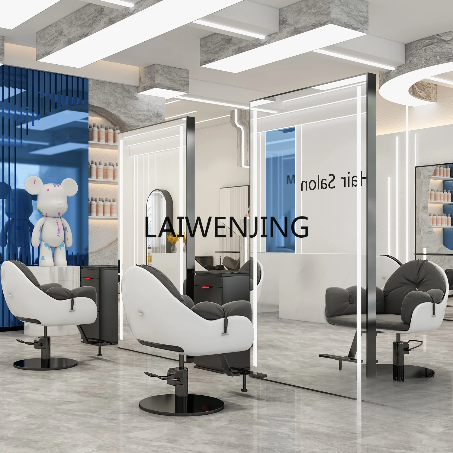 Зеркало для парикмахерской SGF зеркало специальное завивки пола и окрашивания