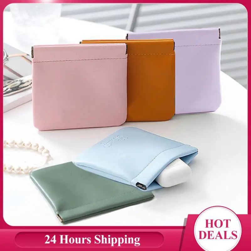 

Водонепроницаемая косметичка, портативная Кожаная мини-сумка для наушников, сумка для ювелирных изделий Airpod, сумка для гарнитуры, мелочи, легкое хранение