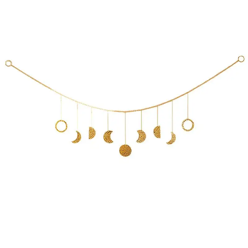 

Moon Phase Wall Hanging Decor Metal Boho Wall Decor Moon Garland Celestial Phases Moon Decor In Bohemian Style Moon Phases Wall