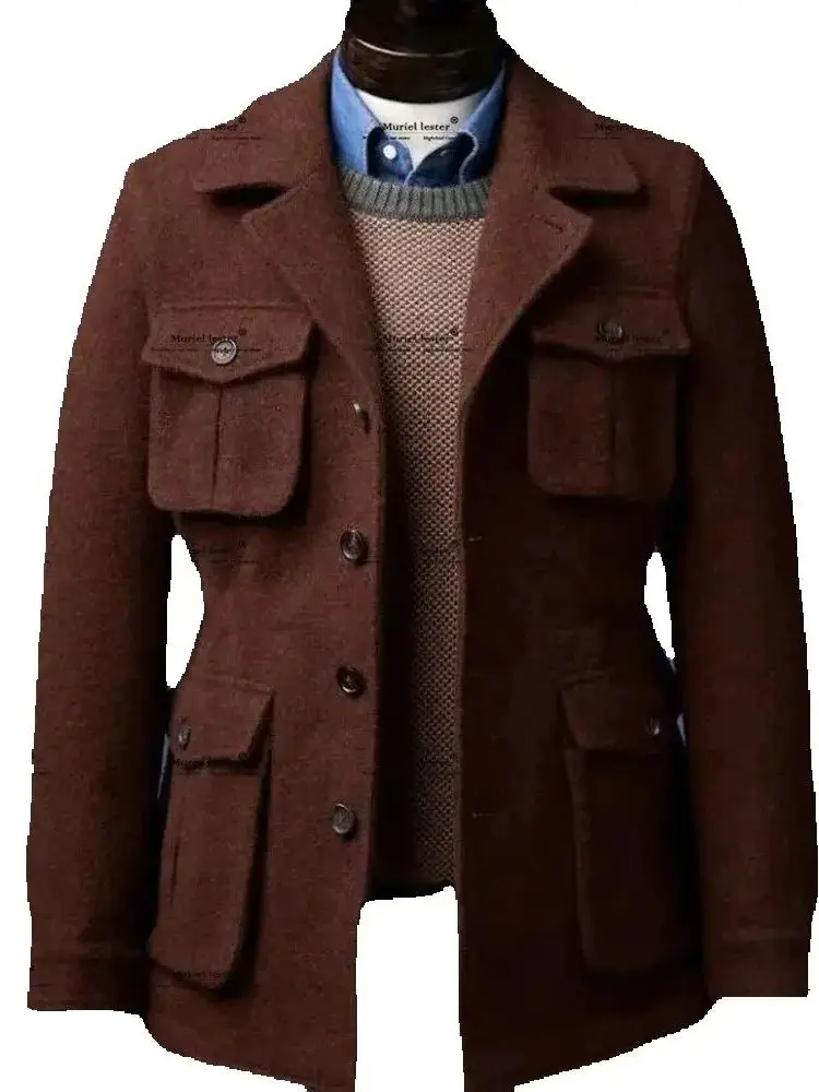 Мужские костюмы в стиле сафари однобортные пиджаки для выпускного вечера