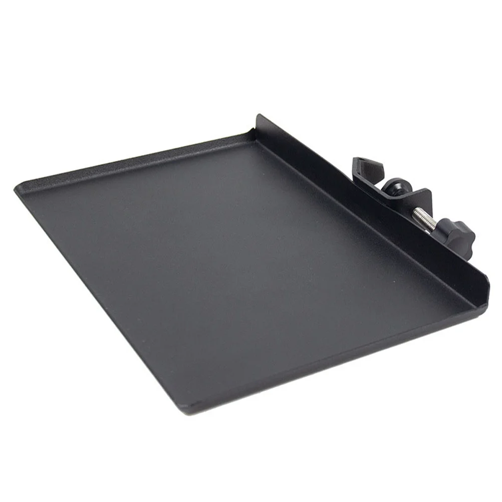 

Tray Microphone Stand Accessory Clamp Sound Holder Rack Mount Broadcast Black Mic Shelf Storage Live