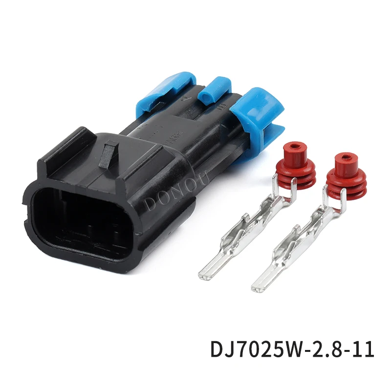 Фото DJ7025W-2.8-1121 Автомобильный водонепроницаемый разъем 15300027   Разъем двигателя вентилятора 15300002 №5
