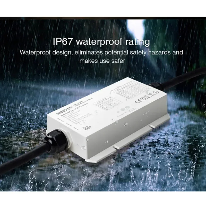 Водонепроницаемый Контроллер светодиодной ленты LS2-WP 5 в 1 (2 4 ГГц)/WL5-WP (Wi-Fi + 2 ГГц)