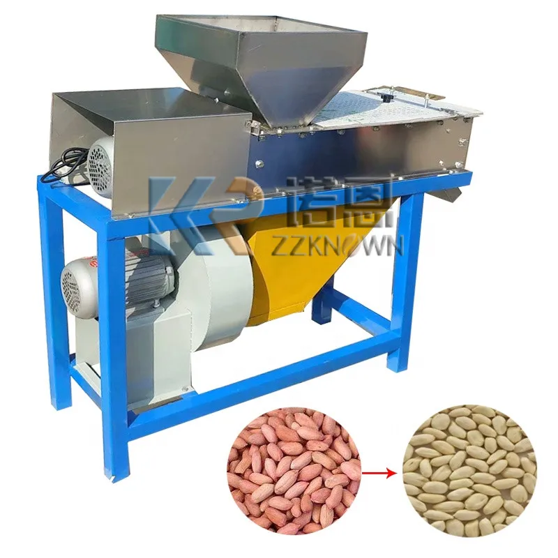 

Stainless Steel Dry Nut Walnut Skin Peeler Sheller Food Processing Machine Multifunctional Roasted Peanut Peeling Machine Price