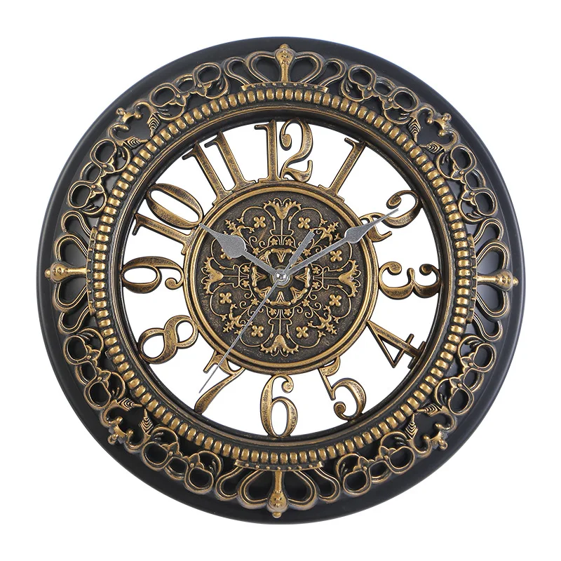 

Creative Vintage Wall Clock Silent Large Nordic Clocks Wall Home Decor Bedroom Watches Mechanism Retro Living Room Decoration
