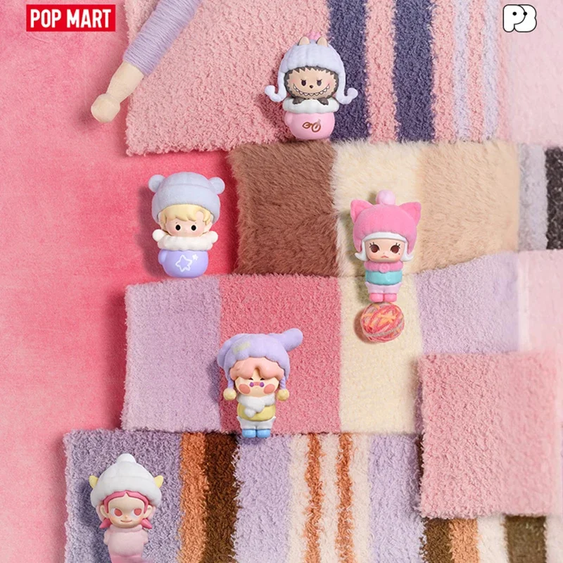 Фото POPMART POP BEAN Fluffy Cozy Series Мини-кукла Натуральная слепая коробка Mystery Box Guess Bag Игрушки Кукла Симпатичная аниме-фигурка Настольный компьютер №3