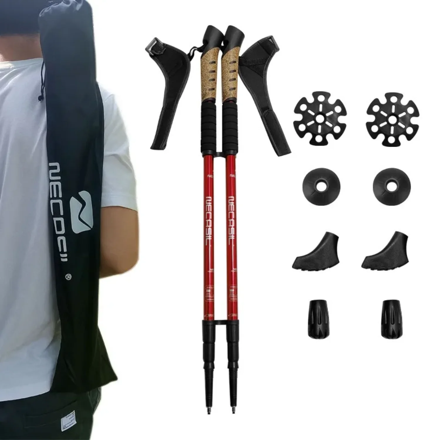 Альпинистская палка с прямым хвостовиком 6061 алюминиевый сплав внутренний замок