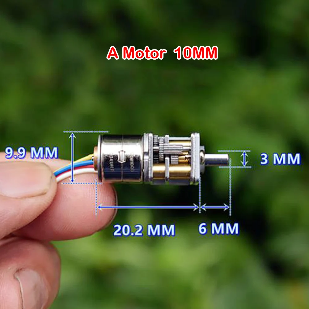 

Mini 10mm 15mm Reducer 2-phase 4-wire Mini Gear Stepper Motor Full Metal Gearbox Gear Motor for Precision Instrument Regulating