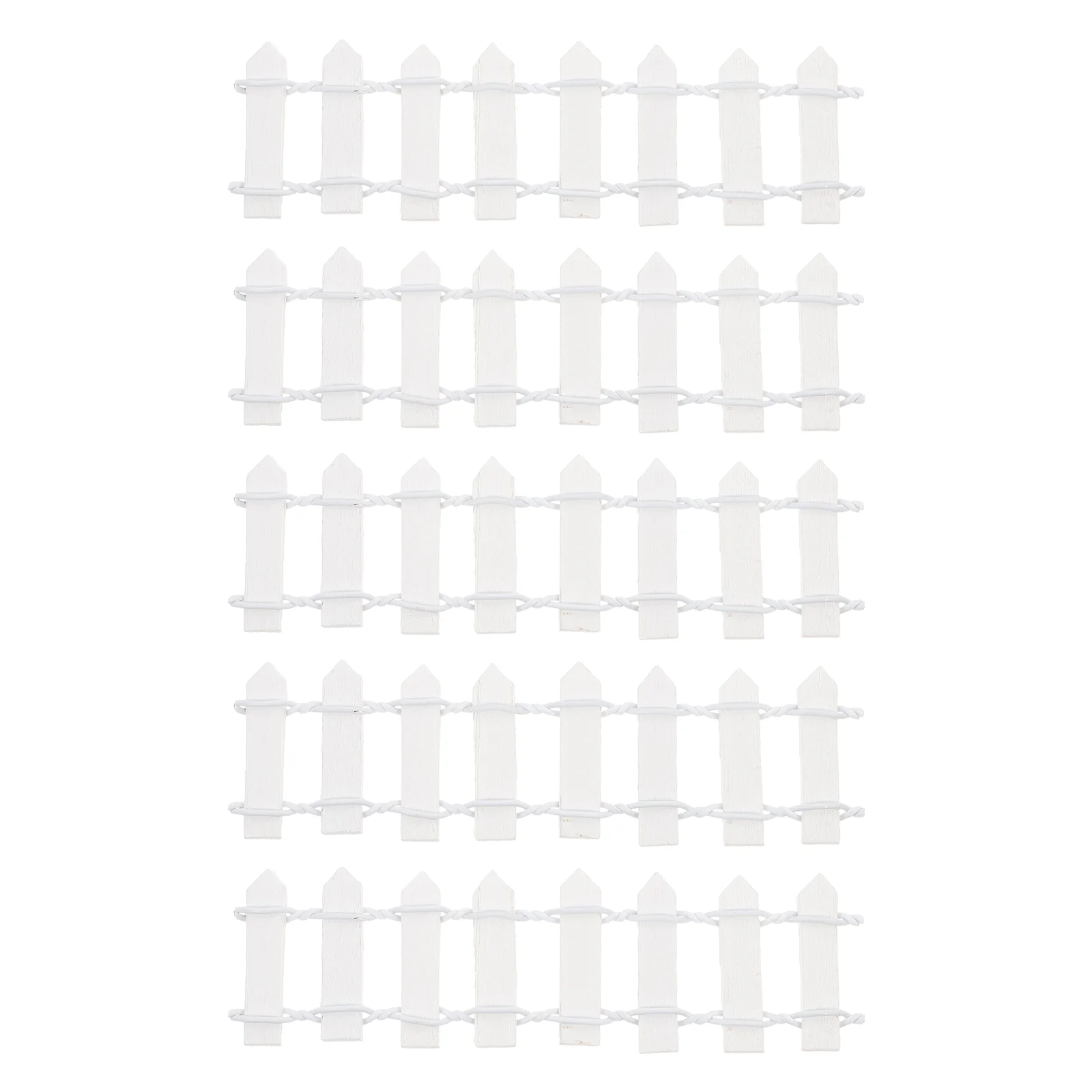 

10 Pcs Fence Mini Dollhouse Accessories Fairy Garden Supplies Toy Kit Synthetic Resin DIY Micro Landscape