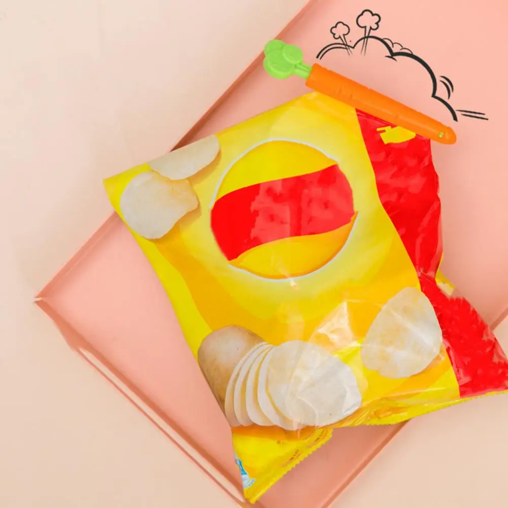 

Food Sealing Clip Cartoon Carrot Shape Moisture-proof Seal Plastic Snack Sealing Clip for Food Fresh Keeping Kitchen Tools