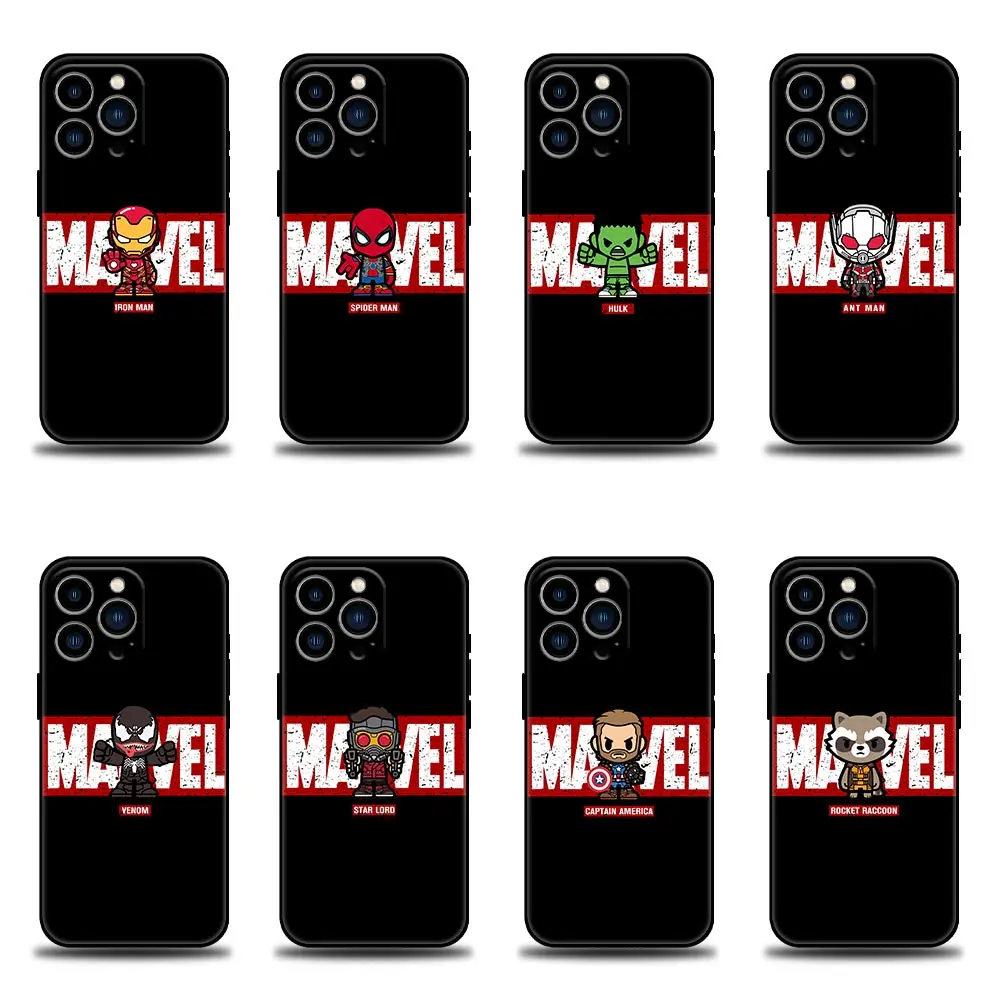 

Avengers Venom Spider man Marvel Funda Coque Case iphone Apple for 14 11 12 13 7 8 SE XR XS 5 5s 6 6s Pro Plus Max PM Cases Capa