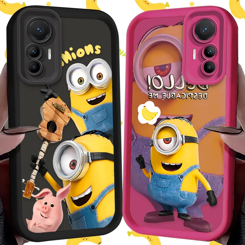 Мультяшный силиконовый чехол M-Minions для Xiaomi Mi 13T 12T 11T 13 12 11 Lite 5G NE POCO X6 X5 X4 GT X3 NFC F3 F4 F5 F6