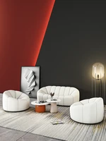 cashmere light luxury pumpkin sofa small family beauty salon clothing store white double three bedroom lazy sofa