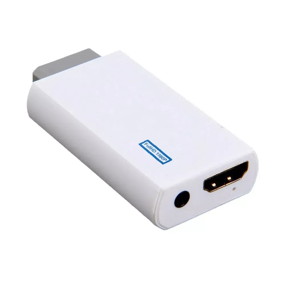 

Full HD 1080P Wii to HDMI-compatible Converter Adapter Wii2 HDMI-compatible Converter 3.5mm Audio For PC HDTV Monitor Display
