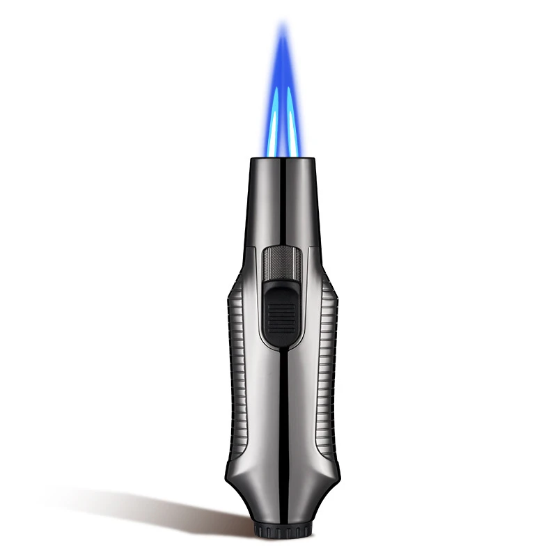 

Outdoor Windproof Torch Lighters Jet Cigar Cigarette Lighter Inflated Welding Gun Double Flame Butane Gas Lighters Camping Tools